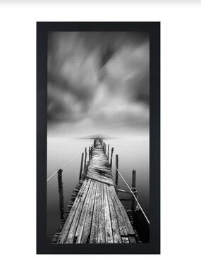 Black Wood Picture Frame Rectangular 8x16”